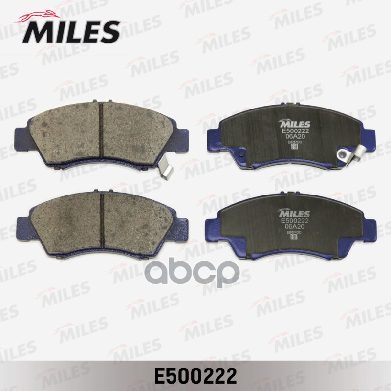 Колодки тормозные передние (Смесь CERAMIC серия PRO) HONDA CIVIC 1.3-1.6 91-01/JAZZ 1.2/1.4 02- (TRW GDB1164) E500222 Miles а...