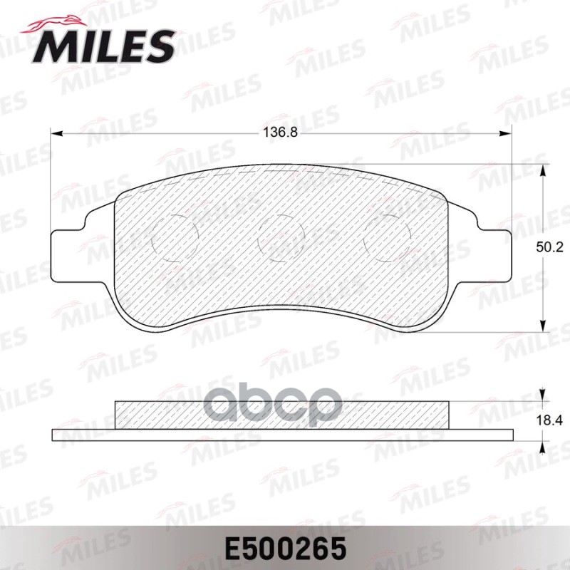 Колодки тормозные передние (Смесь CERAMIC серия PRO) CITROEN BERLINGO/C4/XSARA/PEUGEOT PARTNER (TRW GDB1563) E500265 Miles ар...