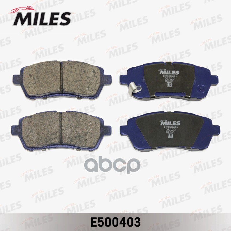 Колодки тормозные FORD FIESTA 08-/MAZDA 2 07- передние Ceramic Miles арт. e500403