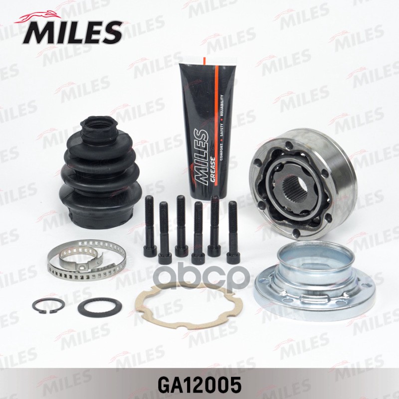 ШРУС внутренний правый AUDI 80/A3/A4/VW G1/G2/G3/PASSAT/POLO/SKODA OCTAVIA 1.6-2.9 (GKN 301141) GA12005 Miles арт. GA12005