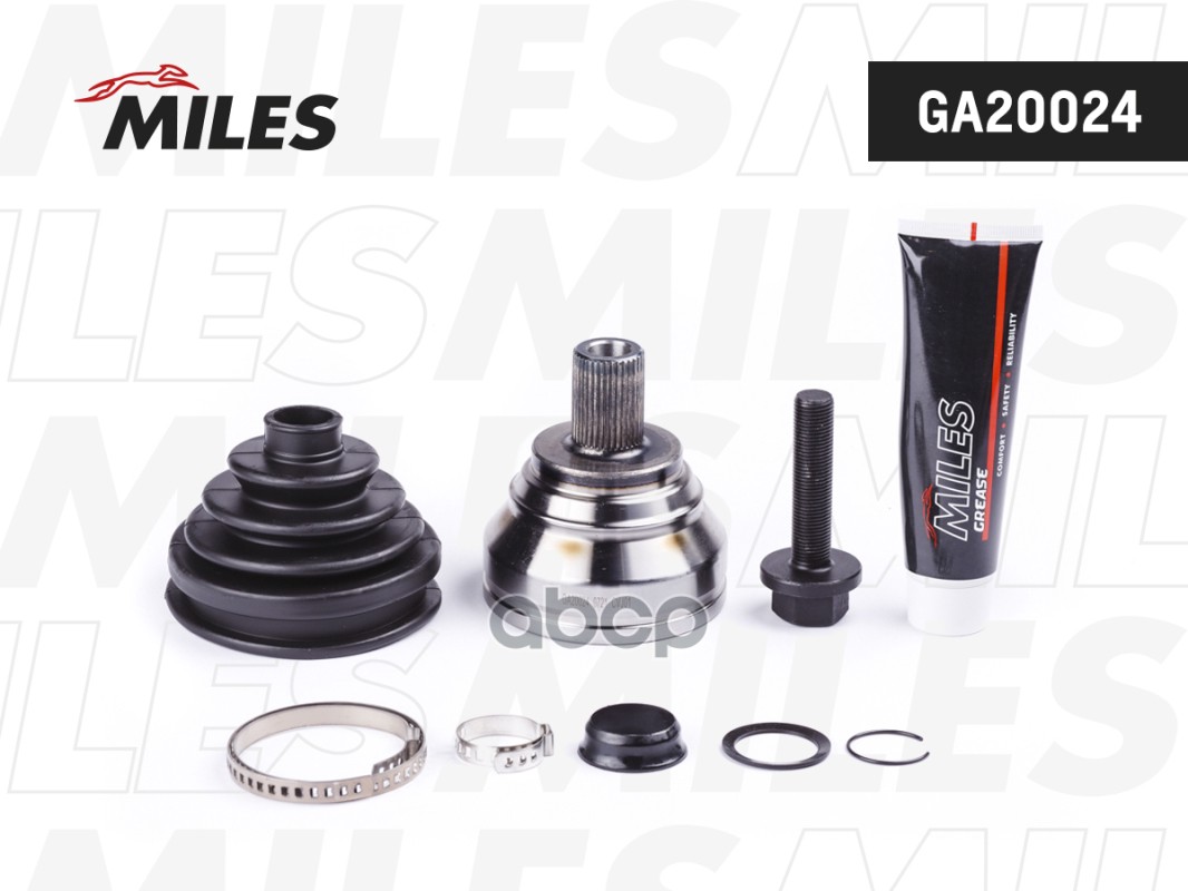 ШРУС наружный AUDI A3/VW G5/G6/PASSAT/TOURAN/TIGUAN/CADDY 1.4-3.2 03- (GKN 304329) GA20024 Miles арт. GA20024