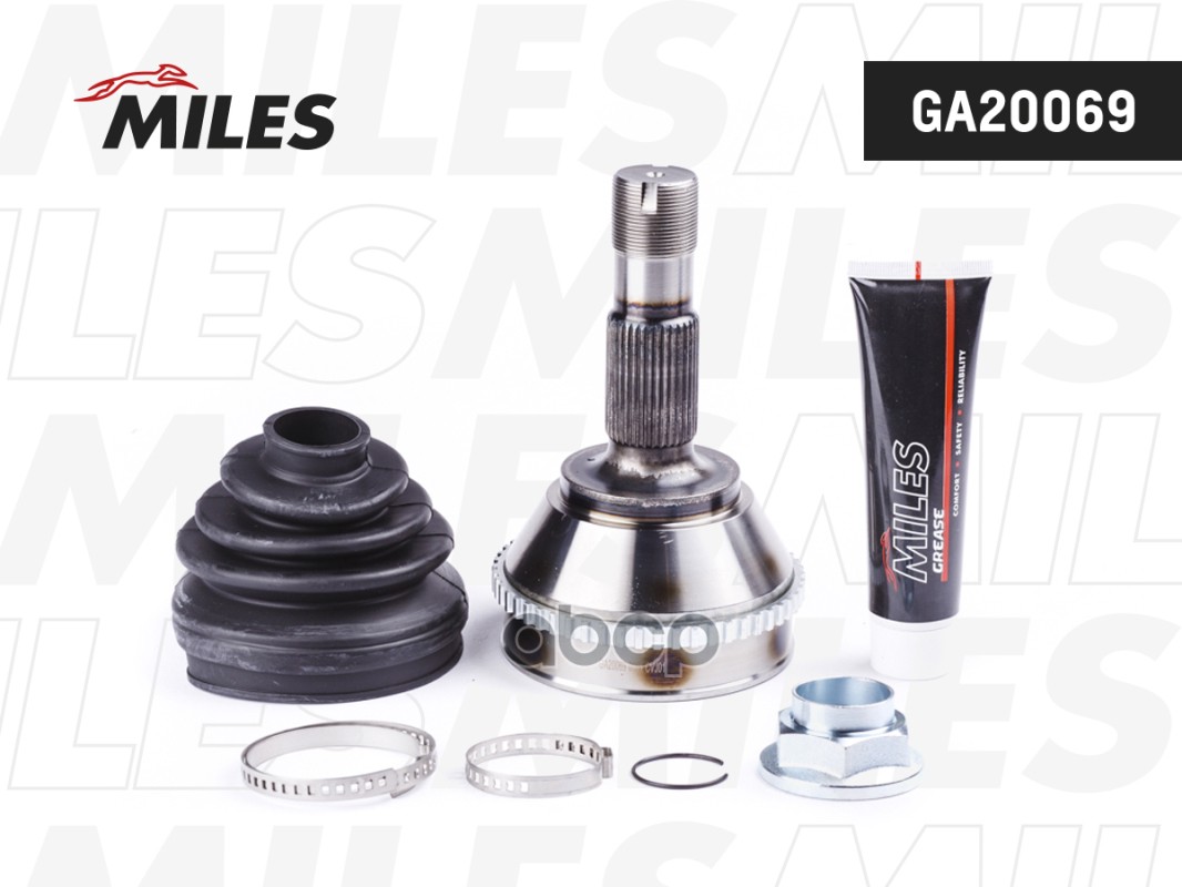 ШРУС наружный CITROEN JUMPER/FIAT DUCATO/PEUGEOT BOXER 1.9D2.8D 94 (с ABS) (GKN 302997) GA20069 Miles арт. GA20069