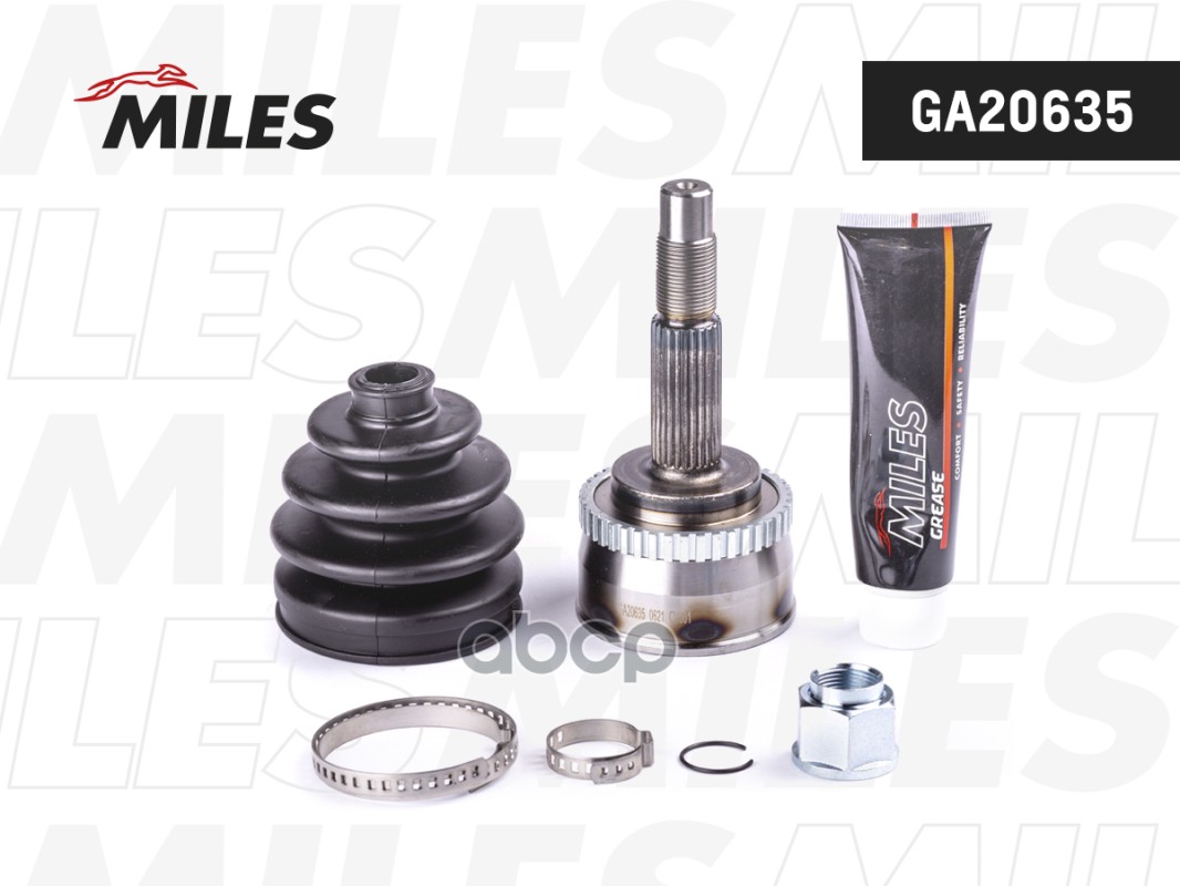 ШРУС наружный с ABS NISSAN ALMERA N16/BLUEBIRD SYLPHY/SUNNY 1.5-2.0D 00-05 (GKN 305458) GA20635 Miles арт. GA20635