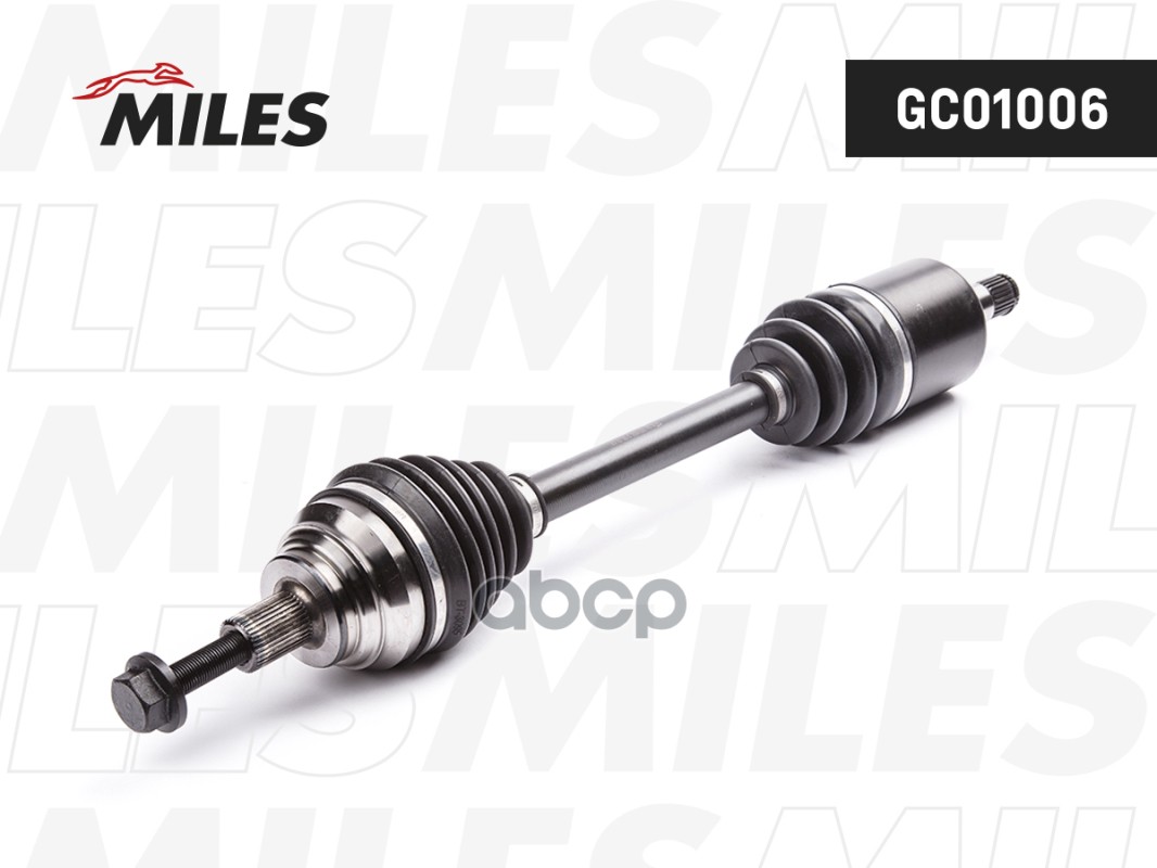 Привод в сборе левый AUDI A3/SKODA OCTAVIA/VW PASSAT/GOLF 1.6-2.0 03- (GKN 304760) GC01006 Miles арт. GC01006