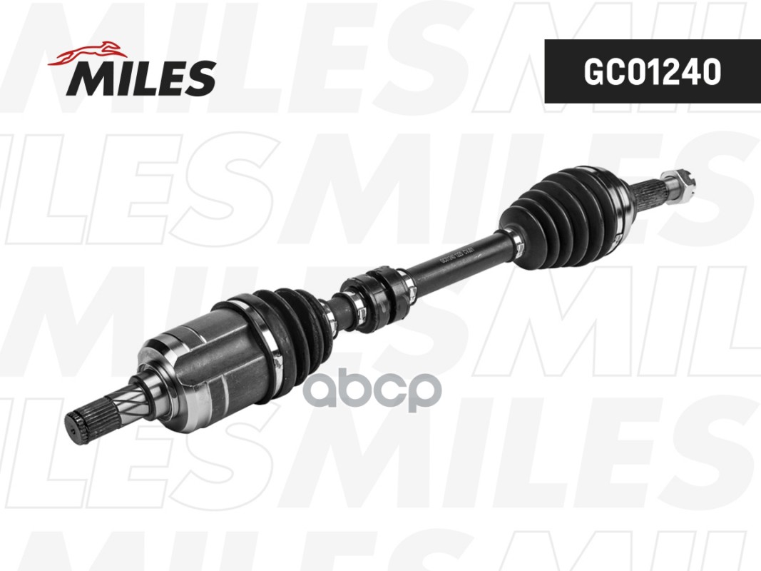 Вал приводной в сборе NISSAN QASHQAI / QASHQAI +2 (J10,NJ10) 2.0 07-14 перед/лев.  GC01240 Miles арт. GC01240