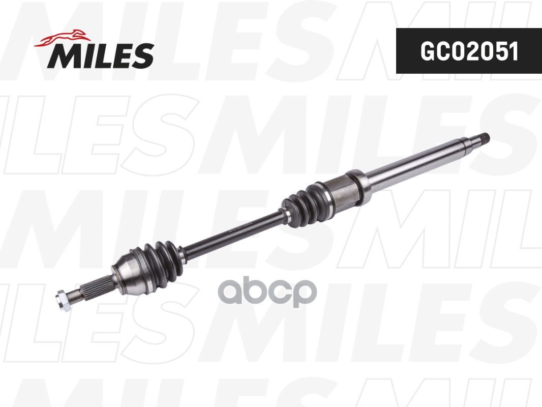 Привод в сборе FORD FIESTA/FUSION 1.4TD 01-07 +ABS перед. Прав. Miles арт. GC02051