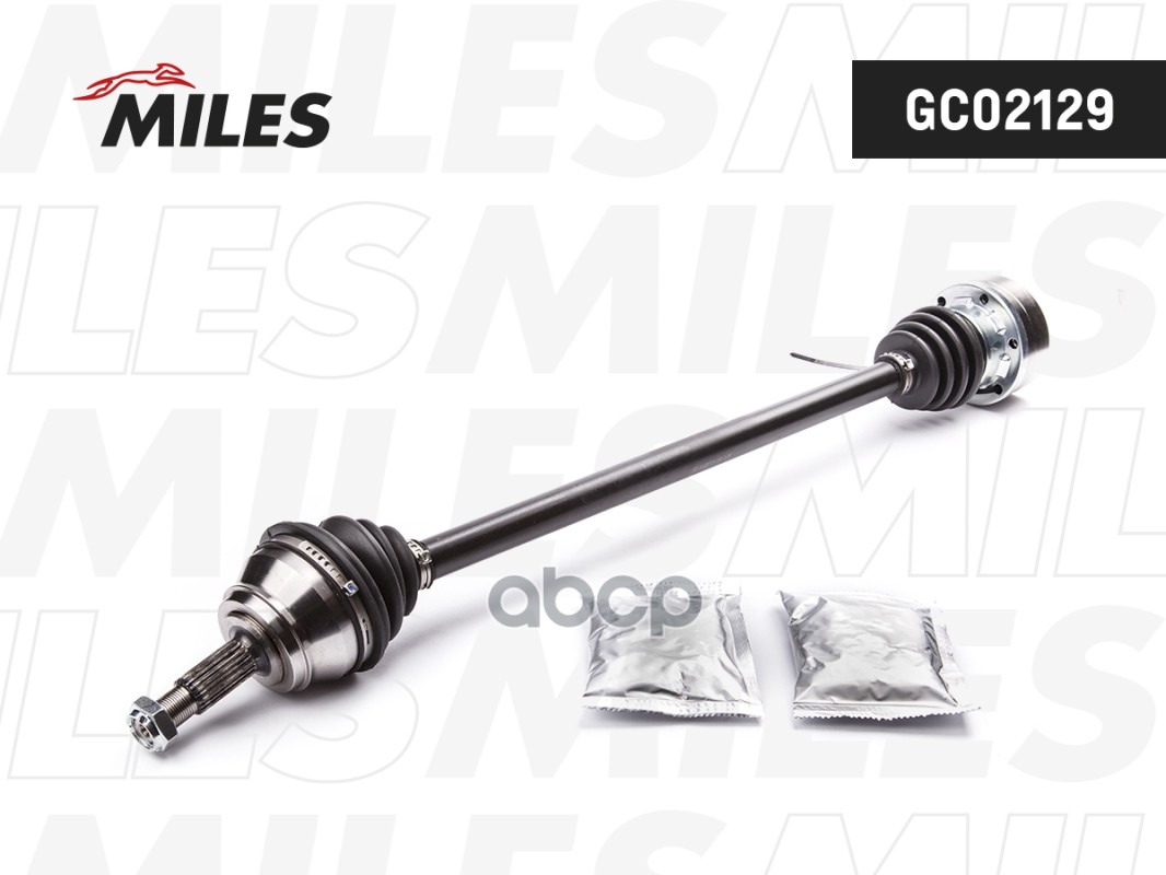 Привод в сборе правый VW G3/PASSAT 1.8-2.0 88-98 (GKN 301242) GC02129 Miles арт. GC02129