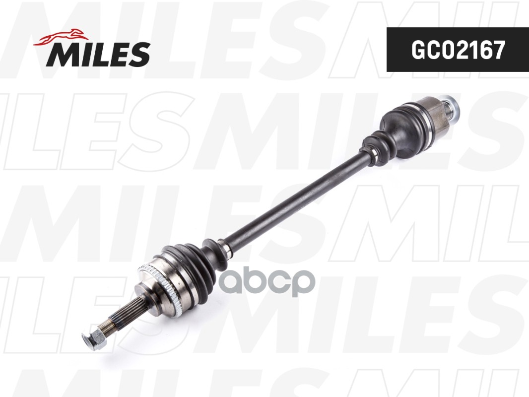 Привод в сборе RENAULT CLIO II/KANGOO 1.2-1.9DTI 97-09 прав. +ABS МКПП Miles арт. gc02167