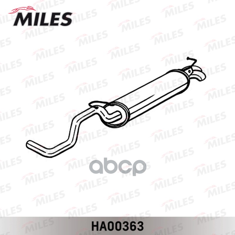 Глушитель Задняя Часть Vw Beetle / Golf Iv 1.6I- 97-  Audi A3 1.6 96-03 Seat Leon Hatchback Miles арт. ha00363