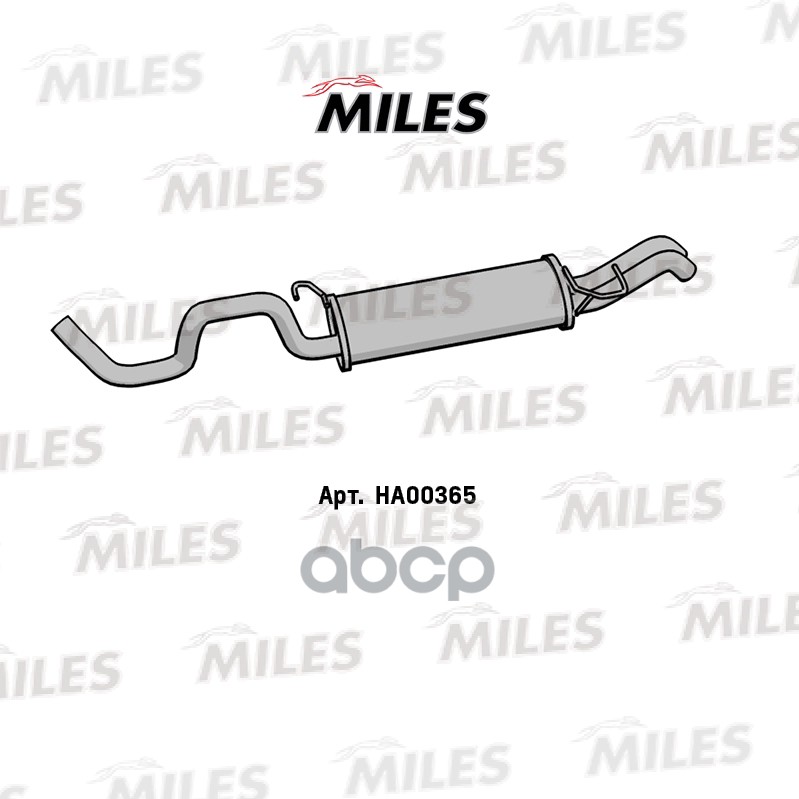 Глушитель Skoda Octavia / Vw Bora / Golf 1.6 98- Miles арт. ha00365