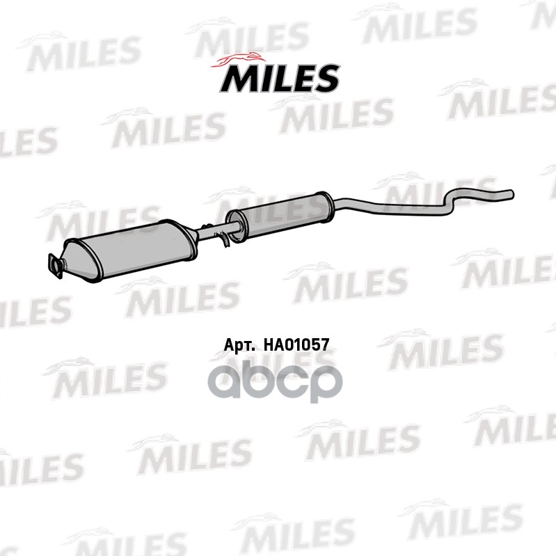 Резонатор Daewoo Nexia (Корот.под Лямбда Зонд) Miles арт. ha01057