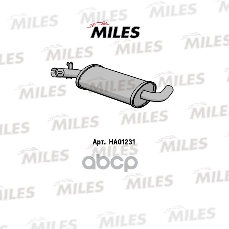 Резонатор Vw Golf/Jetta 1.0/1.3/1.6 85-92 Miles арт. ha01231