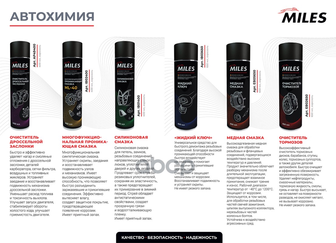 Смазка Жидкий ключ, 650 мл IB03650 Miles арт. IB03650