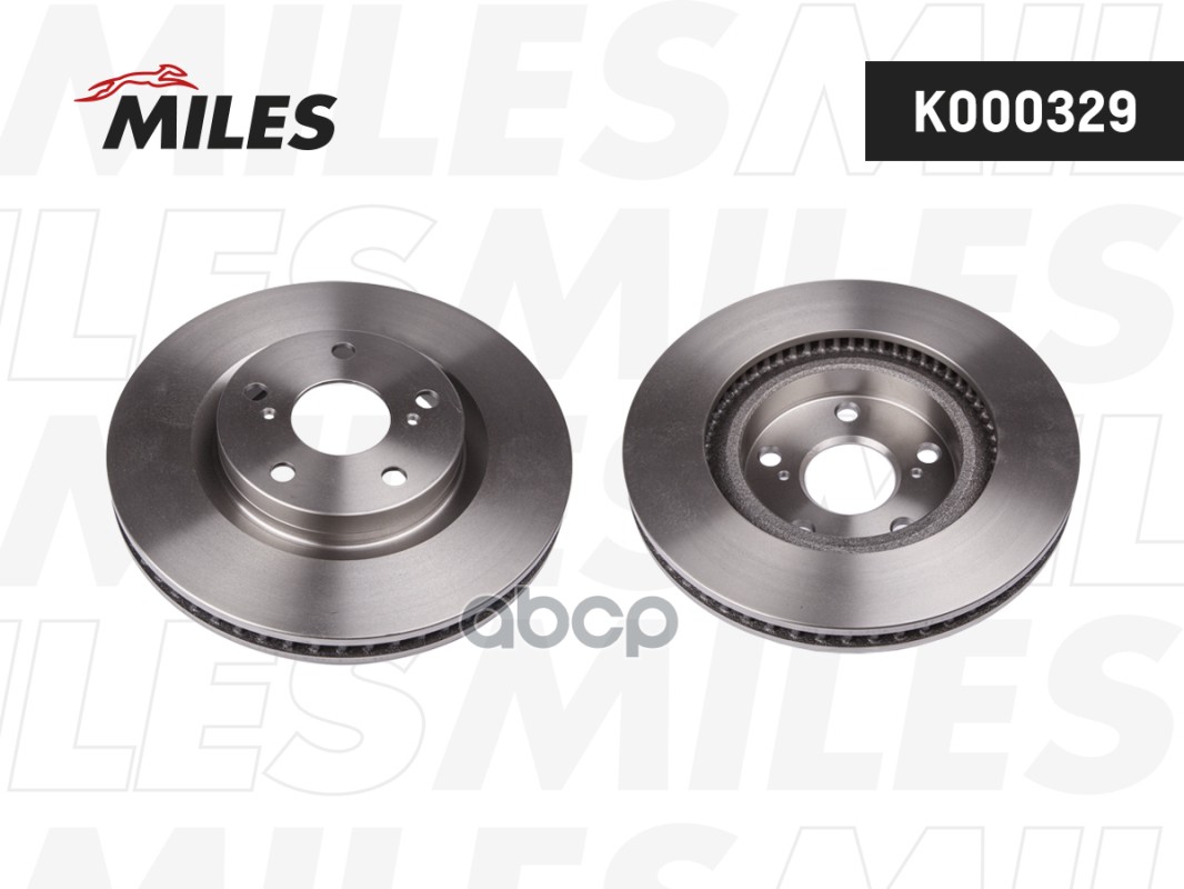 Диск тормозной передний вентилируемый Miles арт. K000329