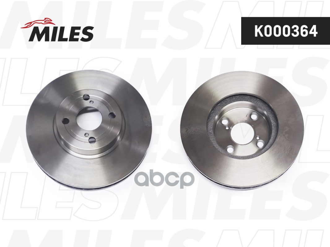 Диск тормозной передний TOYOTA COROLLA (E12) 1.4-2.0 02- K000364 Miles арт. K000364