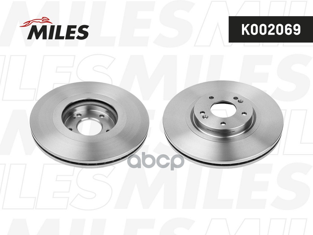 Диск тормозной передний D321мм. вентилируемый HYUNDAI SANTA FE (SM) 05-06/(CM) 06- (TRW DF7973) K002069 Miles арт. K002069