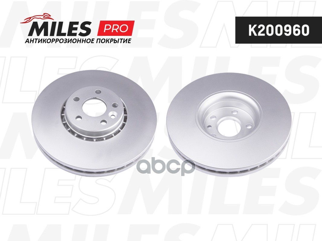 Диск тормозной (серия PRO с антикоррозионным покрытием) VOLVO XC60 2.0-3.0 08- передний (TRW DF6472S) K200960 Miles арт. K200960