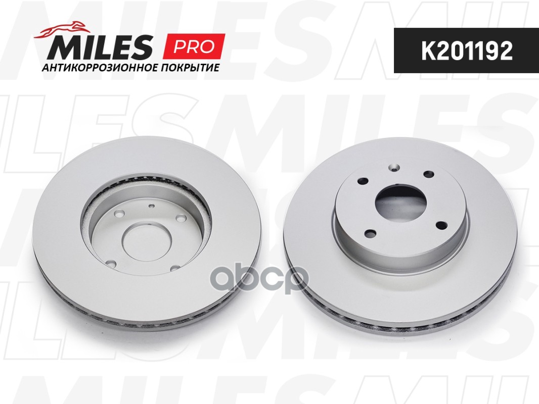 Диск тормозной (серия PRO с антикоррозионным покрытием) CHEVROLET EPICA 2.0-2.5 05- передний вент.D278мм  K201192 Miles арт. ...