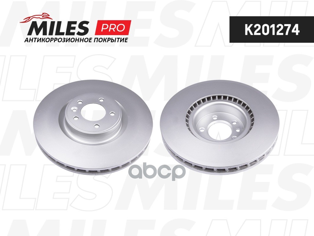 Диск тормозной LAND ROVER RANGE ROVER SPORT 5.0 09- передний вент.D=380мм. Miles арт. k201274