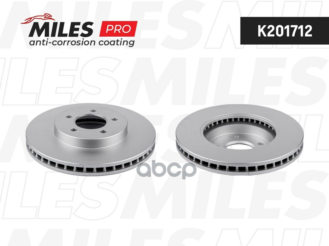 Диск тормозной (серия PRO с антикоррозионным покрытием) FORD MAVERICK/MAZDA TRIBUTE 04- передний  K201712 Miles арт. K201712
