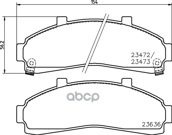 Колодки Тормозные Дисковые Передн. Courier Pick-Up (Uf_  Un_) Courier Pickup (Uf_  Un_) Courier Pick Mintex арт. mdb1785
