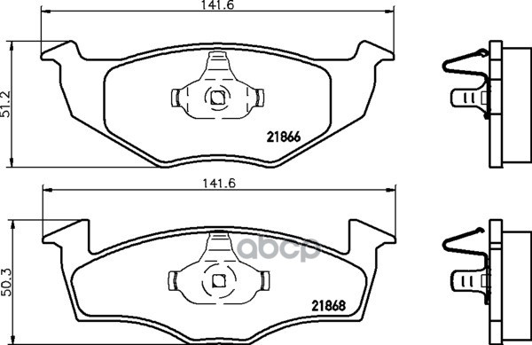 Колодки Тормозные Дисковые К-Т 4 Шт. Mdb1804 Mintex арт. MDB1804
