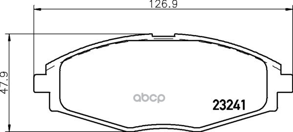 Колодки тормозные дисковые к-т 4 шт. MDB1941 Mintex арт. MDB1941