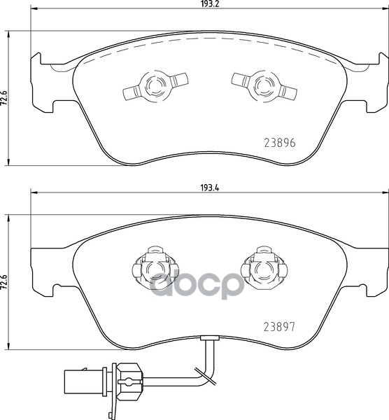 Колодки торм.пер. Audi A8, VW Phaeton (10.02-) Mintex арт. MDB2645