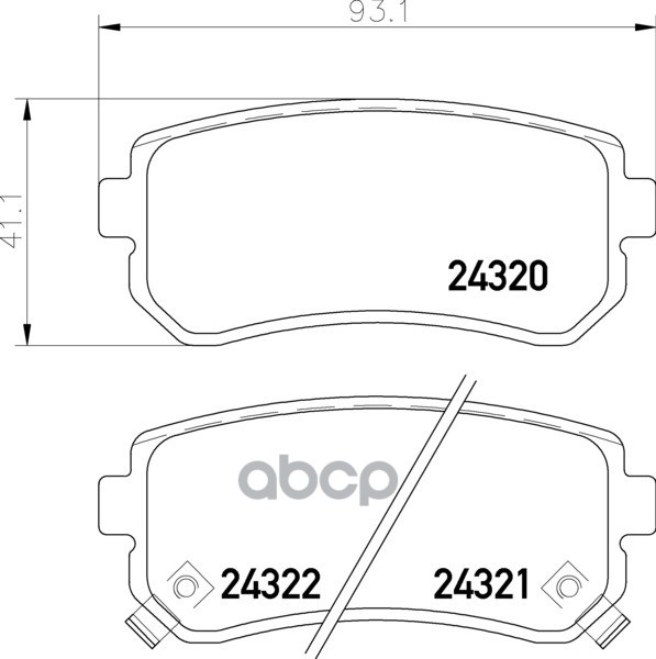 Колодки Тормозные Дисковые Задн. Attitude Accent Iii (Mc) Accent Stufenheck (Mc) Accent Saloon (Mc) Mintex арт. mdb2734