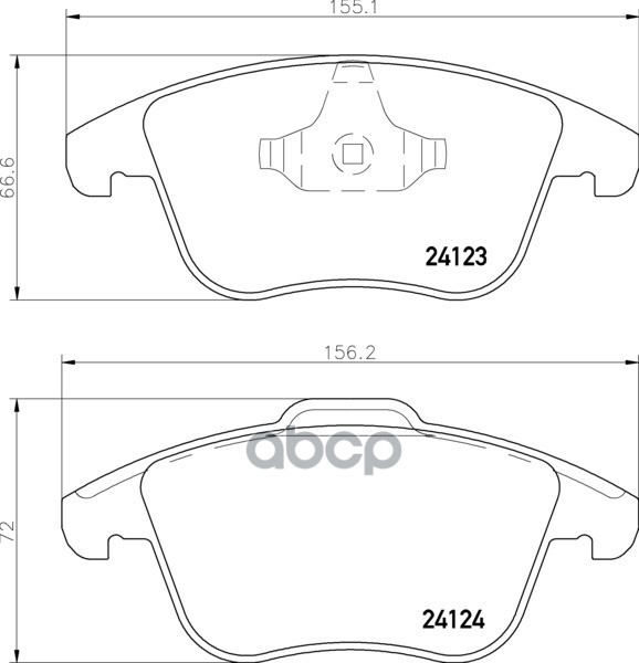 Колодки Тормозные Дисковые К-Т 4 Шт. Mdb2860 Mintex арт. MDB2860