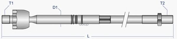 Тяга рулевая L=R (без наконечника) BMW E46 all 98-05 excl.M-Technik MOOG BM-AX-4342 Moog арт. BM-AX-4342