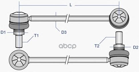 Тяга стабилизатора MOOG BM-LS-0434 Moog арт. BM-LS-0434