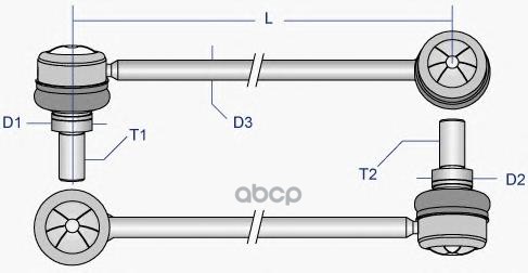 Тяга переднего стабилизатора L=R MITSUBISHI Eclipse 95-99/Galant 92-03 MOOG MI-LS-1615 Moog арт. MI-LS-1615