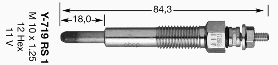 Свеча накаливания Y-719RS1 NGK арт. 6900