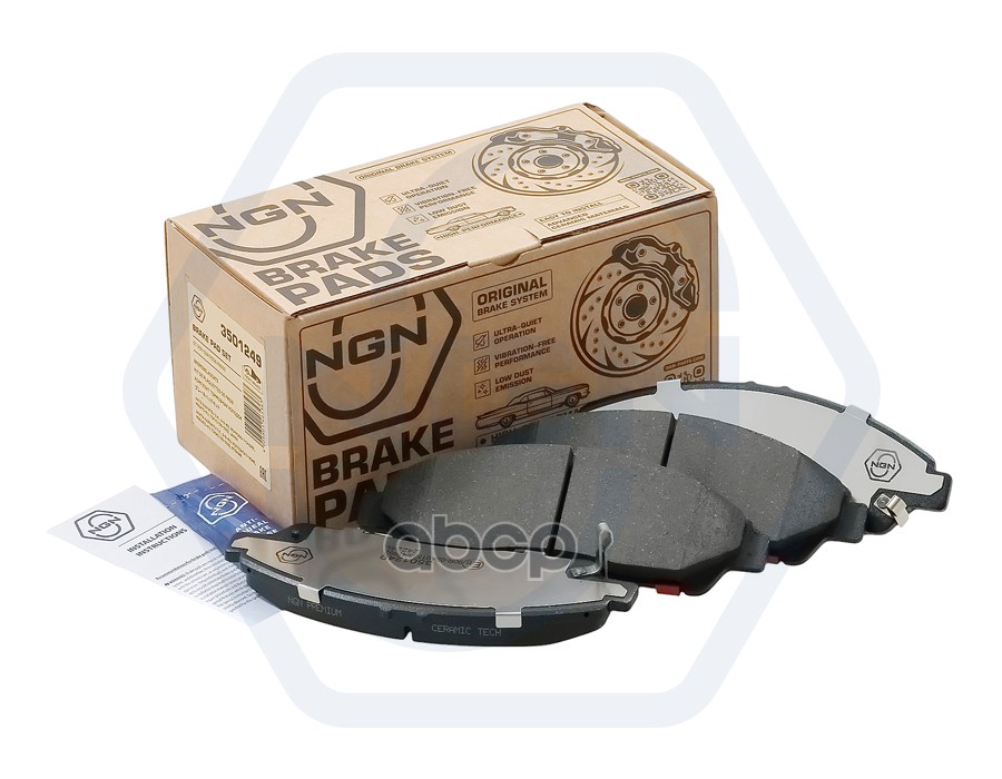 Колодки тормозные керамические  передние HONDA Pilot 08>  ACURA MDX 14> NGN арт. 3501249