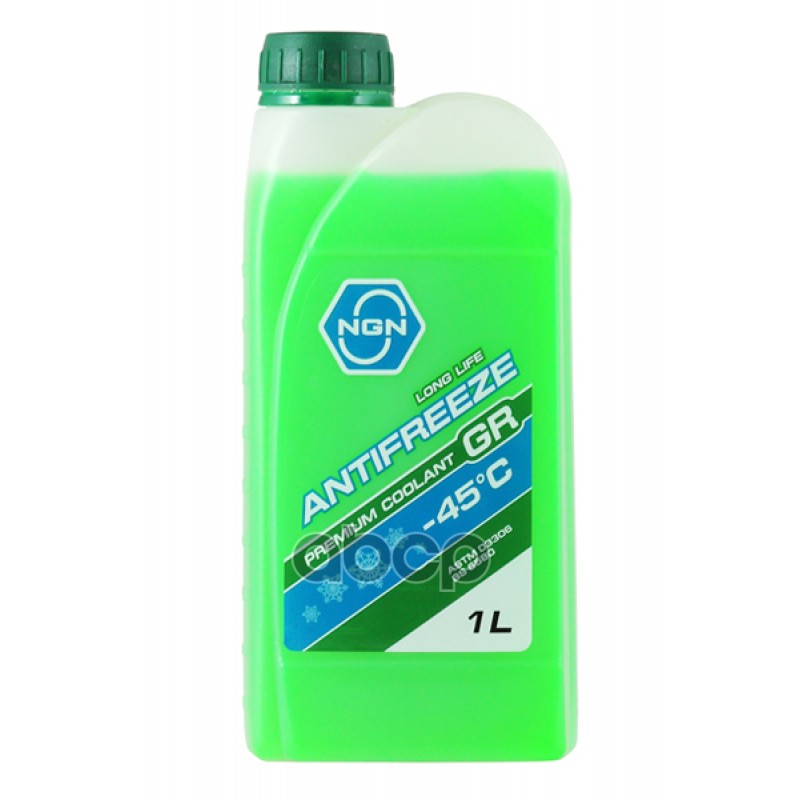 Антифриз NGN GR-45 (GREEN) ANTIFREEZE 1л V172485639 NGN арт. V172485639