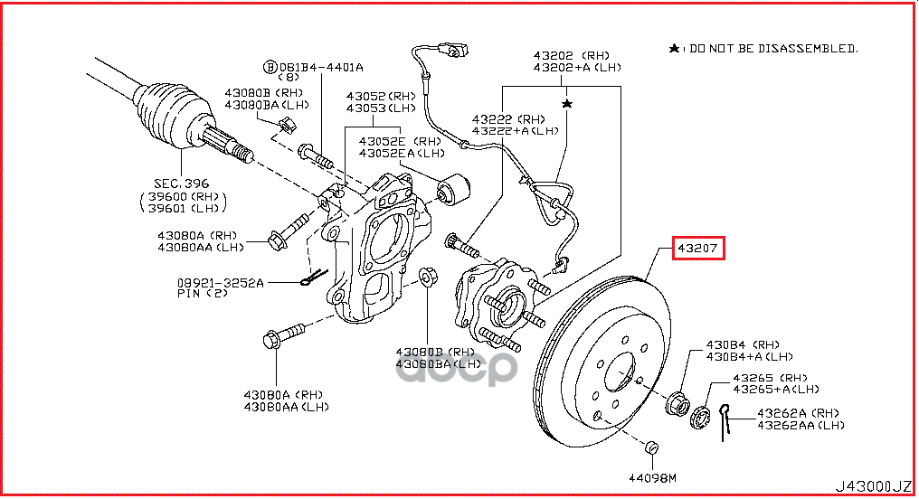 Диск тормозной задний INFINITI QX56/NISSAN Patrol (Y62) /Vent D=350mm 43206-1LB0A NISSAN арт. 43206-1LB0A