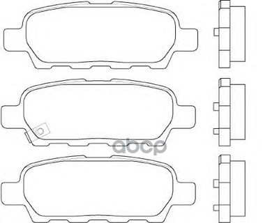 Колодки тормозные задние NISSAN D4060-JA00J NISSAN арт. D4060-JA00J