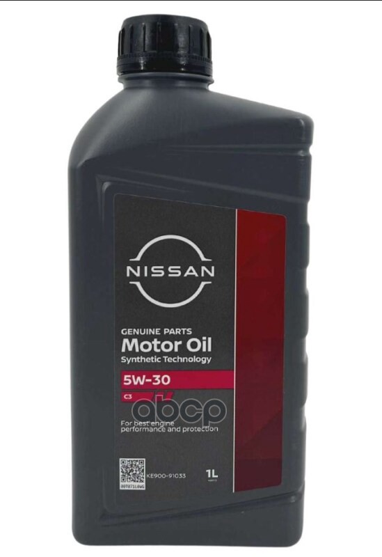 NISSAN Моторное масло Nissan SAE 5W-30 C3 SN/CF (1л) (KE900-91033)
