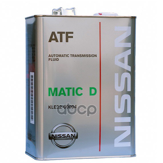 Масло трансмиссионное синтетическое NISSAN ATF Matic Fluid D 4л KLE22-00004 NISSAN арт. KLE22-00004