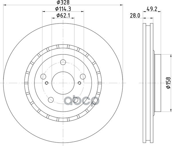 Диск Тормозной | Перед | NISSHINBO арт. ND1095K