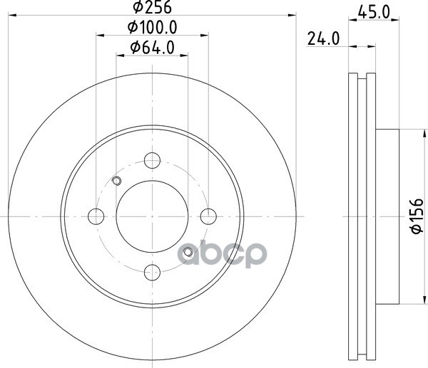 Диск Тормозной | Перед | NISSHINBO арт. ND3020K