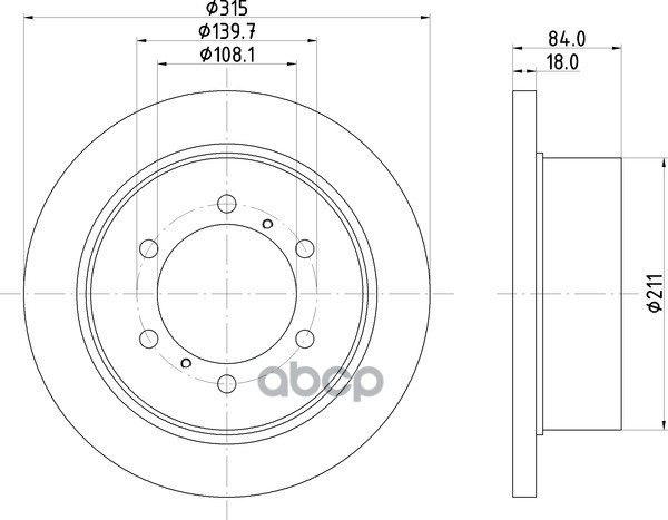 Диск Тормозной | Зад | NISSHINBO арт. ND3035