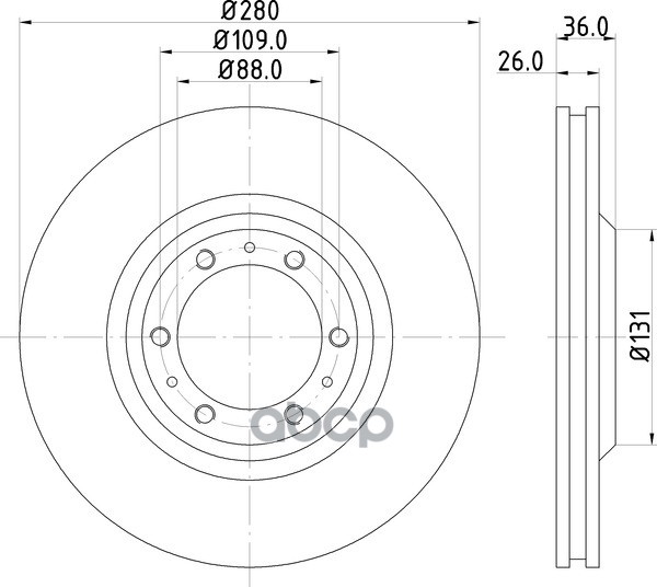 Диск Тормозной | Перед | NISSHINBO арт. ND4001K