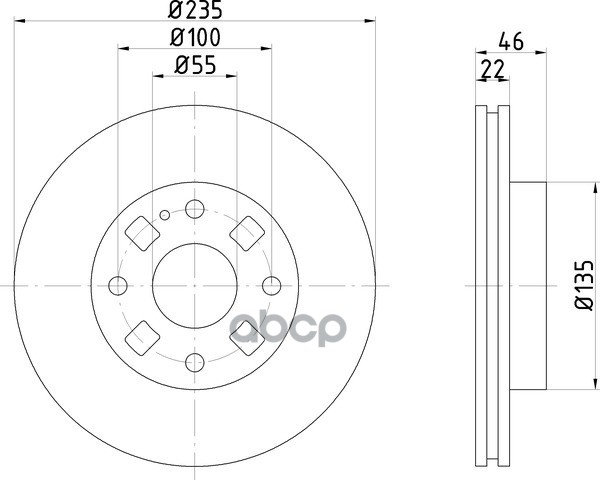 Диск Тормозной | Перед | NISSHINBO арт. ND5007