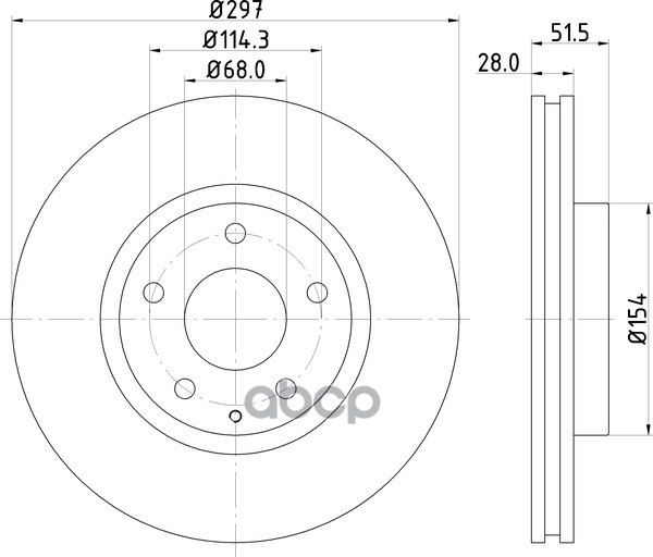 Диск Тормозной | Перед | NISSHINBO арт. ND5027K