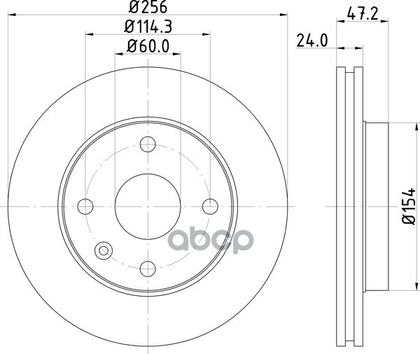 Диск Тормозной | Перед | NISSHINBO арт. ND6008