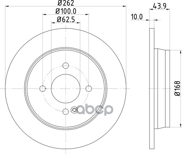 Диск Тормозной | Зад | NISSHINBO арт. ND6075K