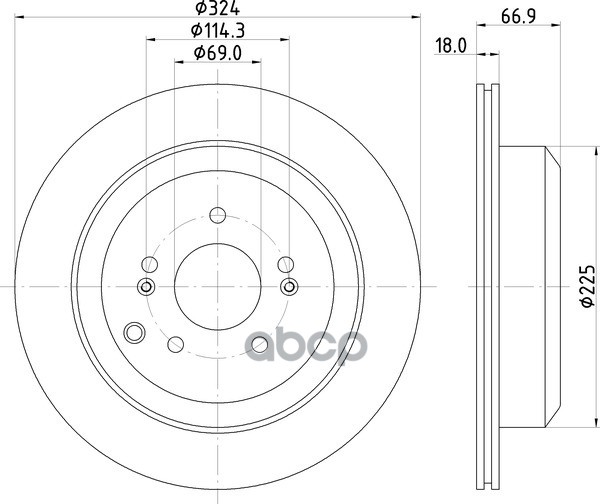 Диск Тормозной | Зад | NISSHINBO арт. ND6093K