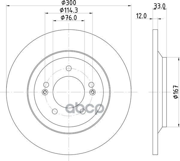 Диск Тормозной | Зад | NISSHINBO арт. ND6114K